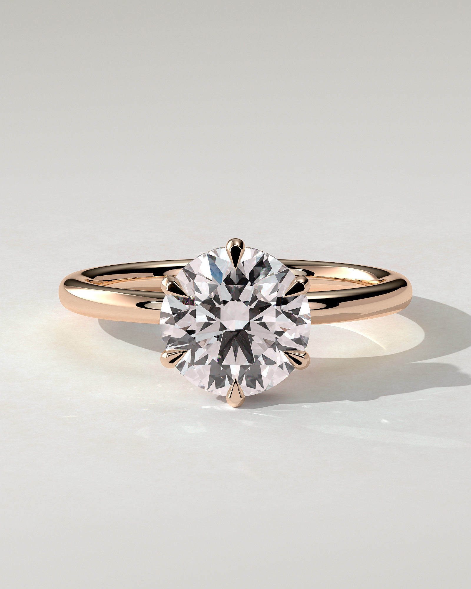 Aria Solitaire Round Ring