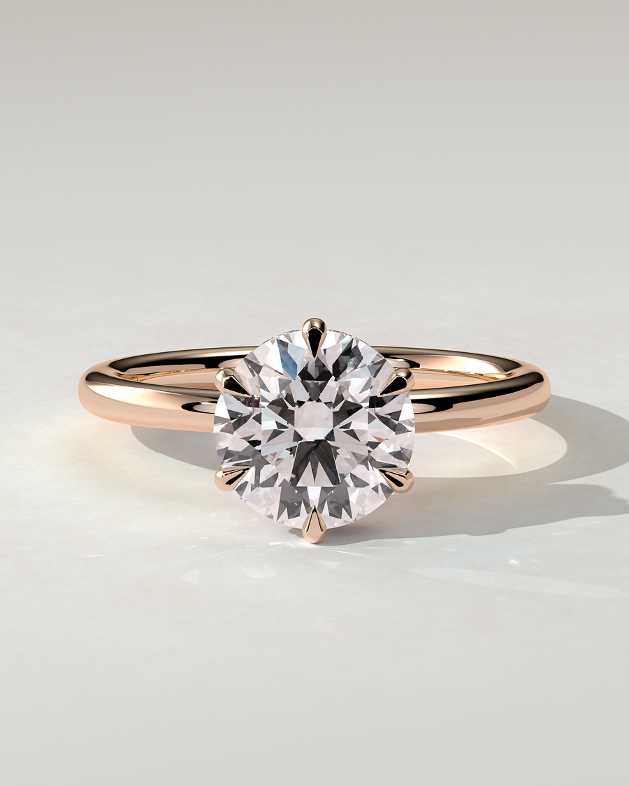 Aria Solitaire Round Ring