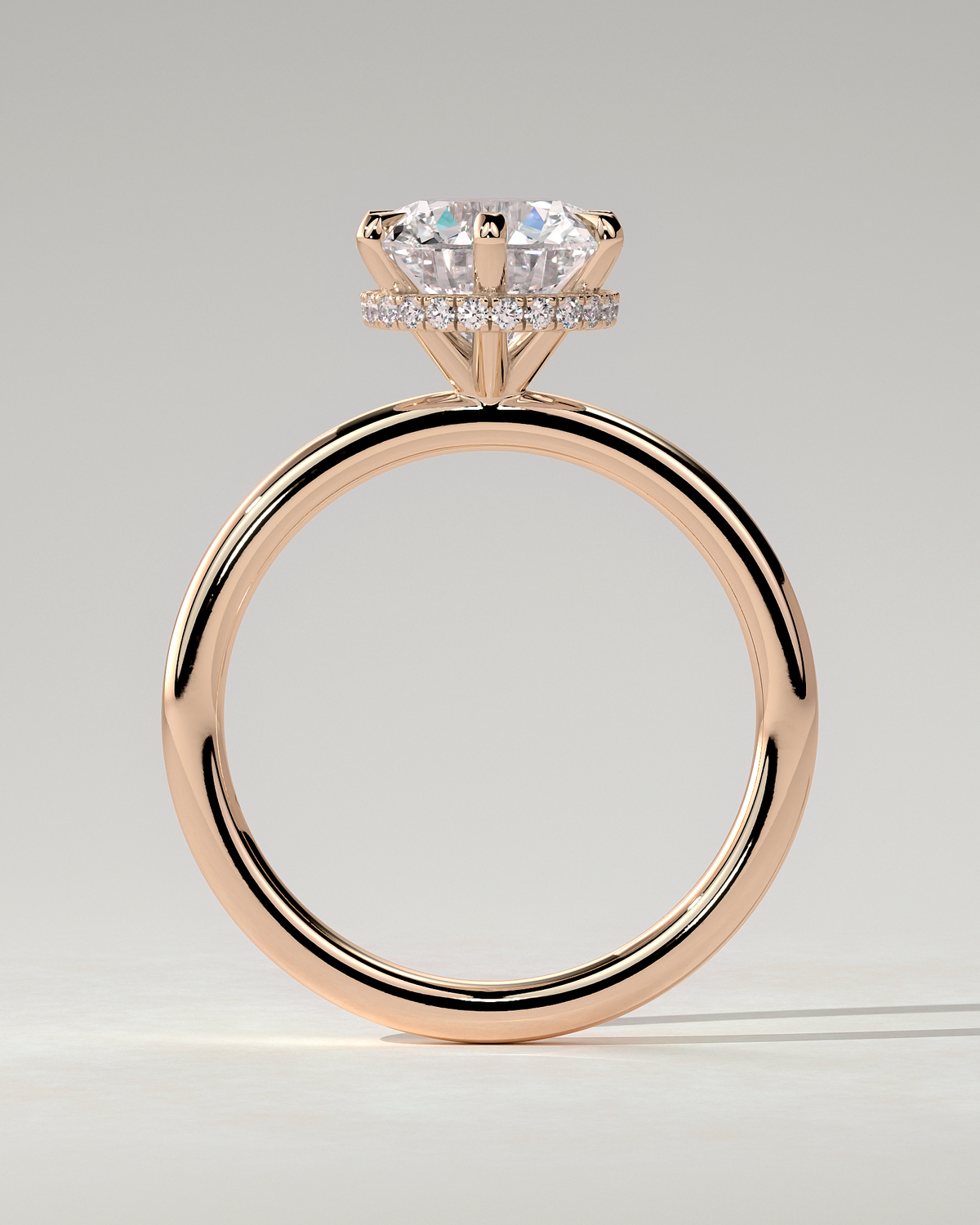 Aria Solitaire Round Ring
