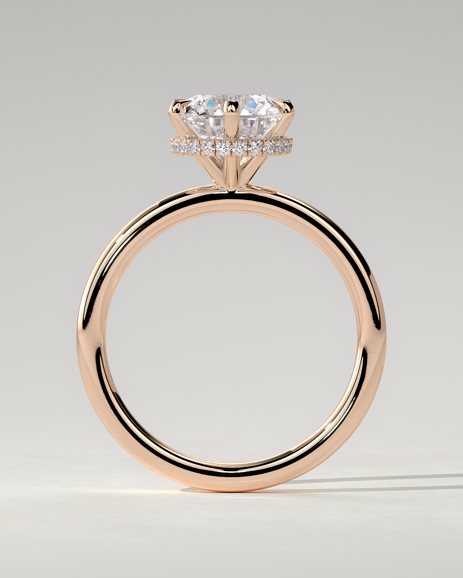 Aria Solitaire Round Ring