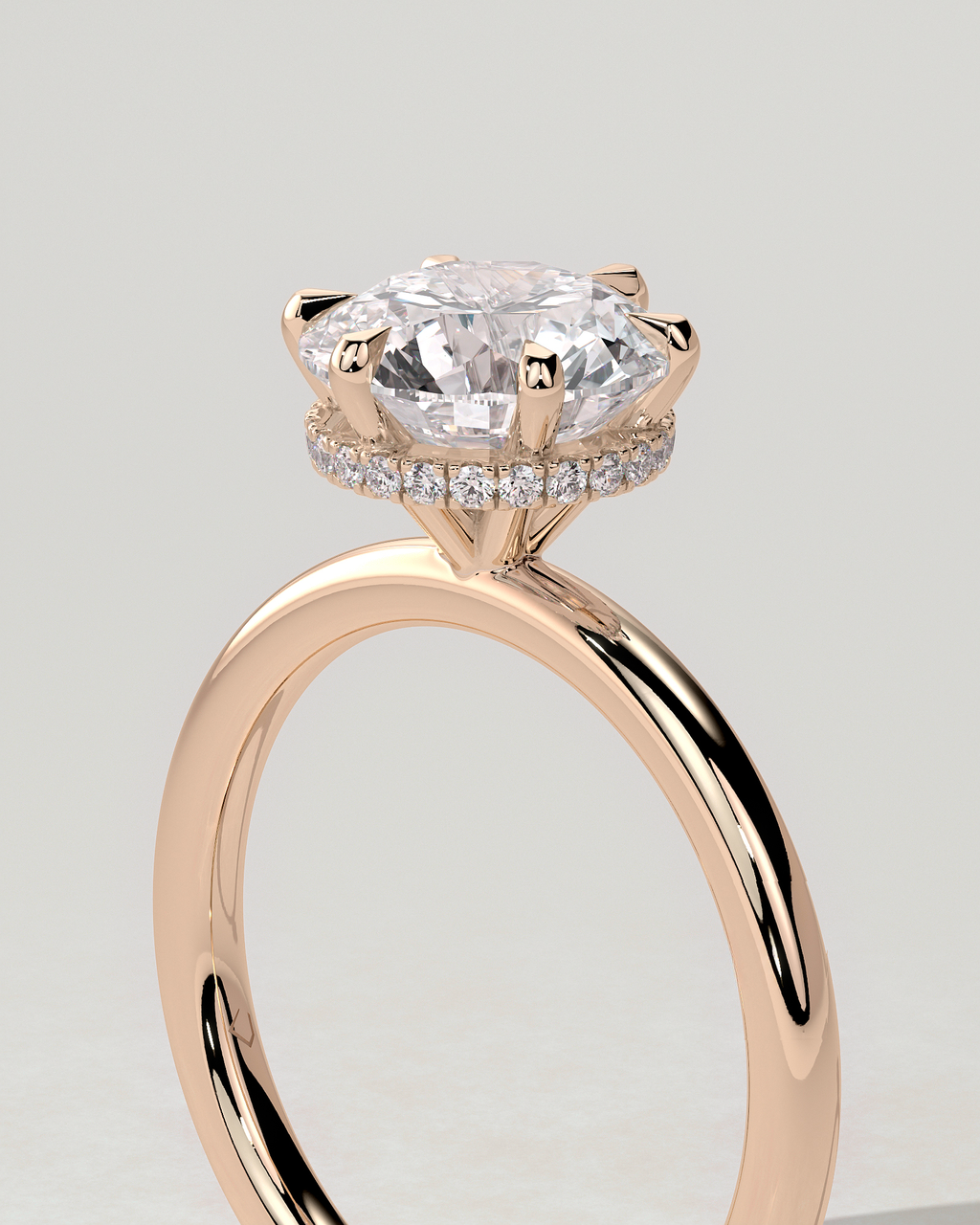 Aria Solitaire Round Ring