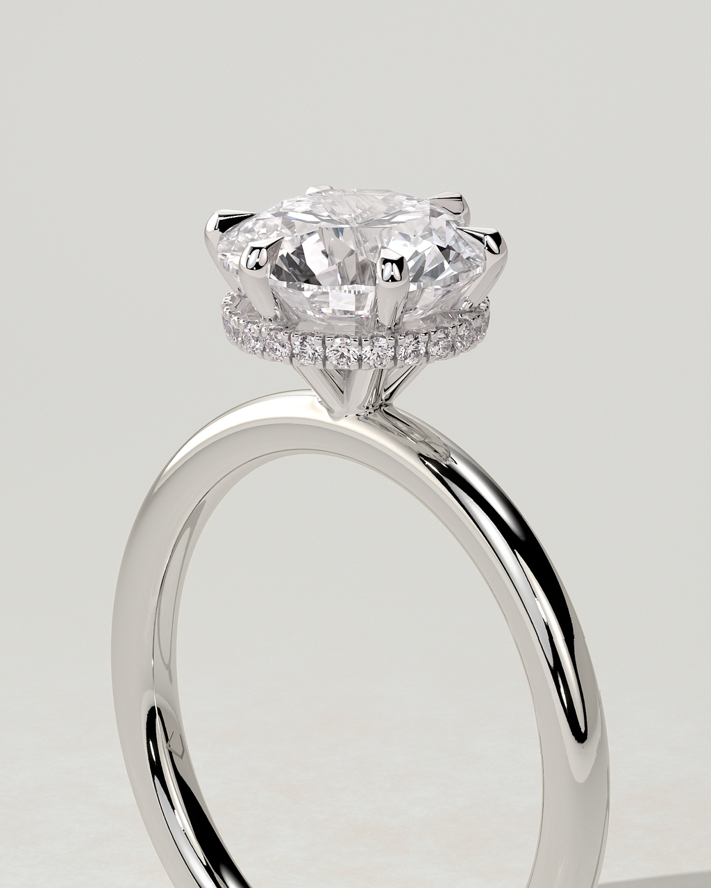 Aria Solitaire Round Ring