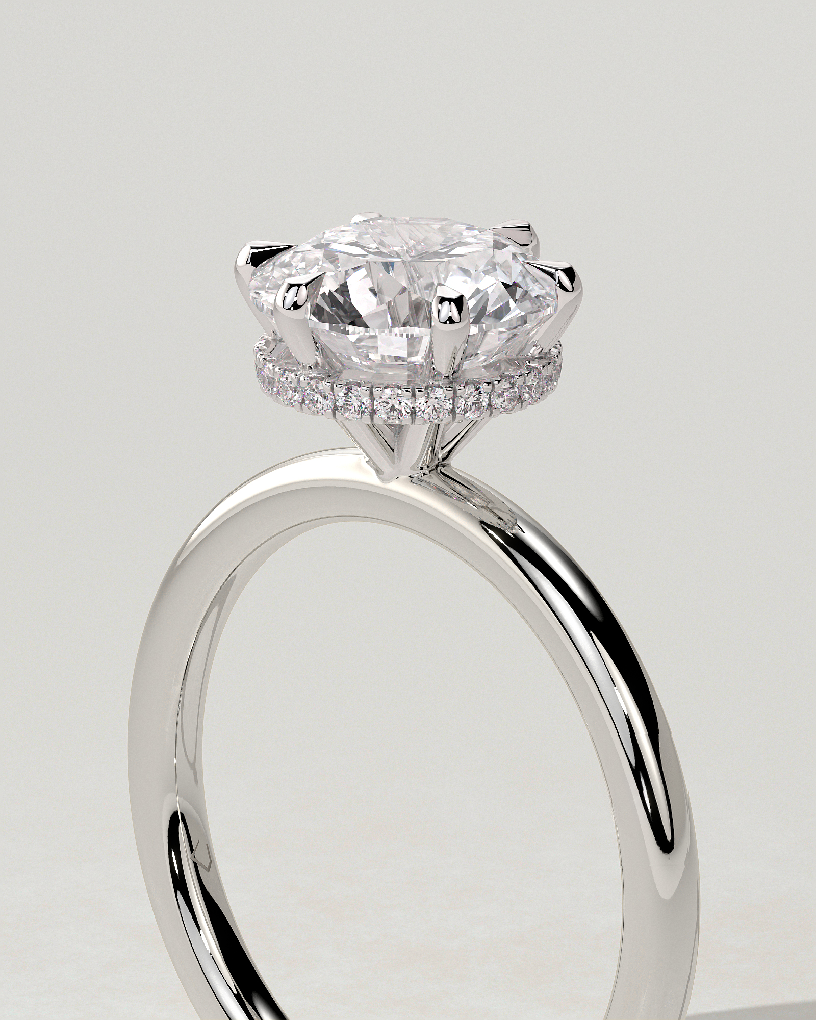 Aria Solitaire Round Ring
