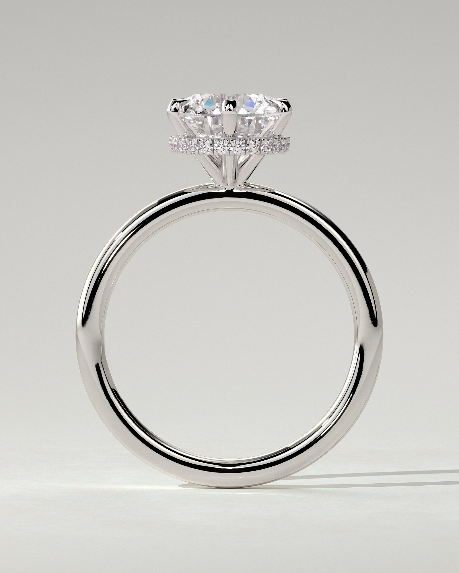 Aria Solitaire Round Ring