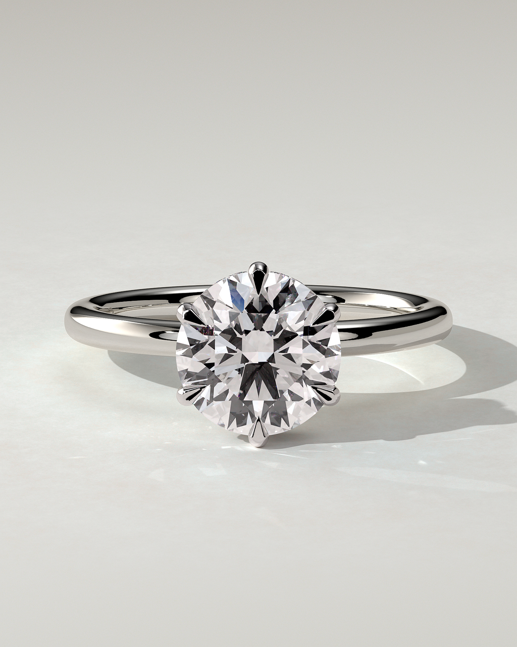Aria Solitaire Round Ring