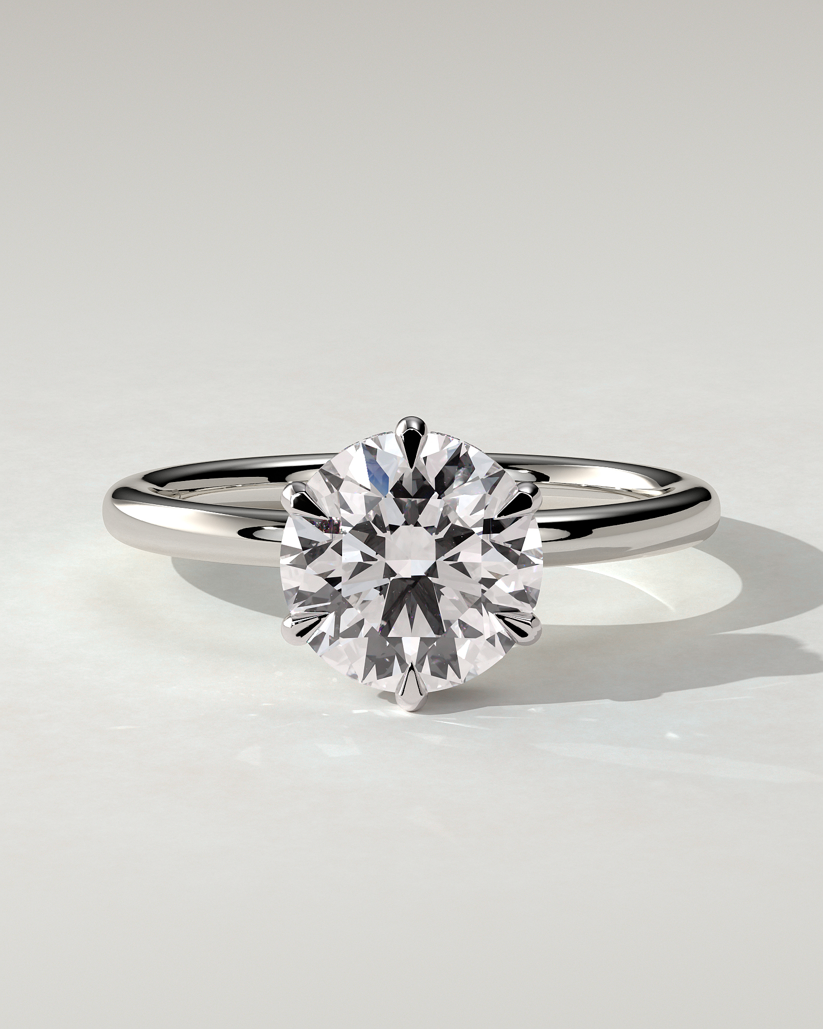 Aria Solitaire Round Ring