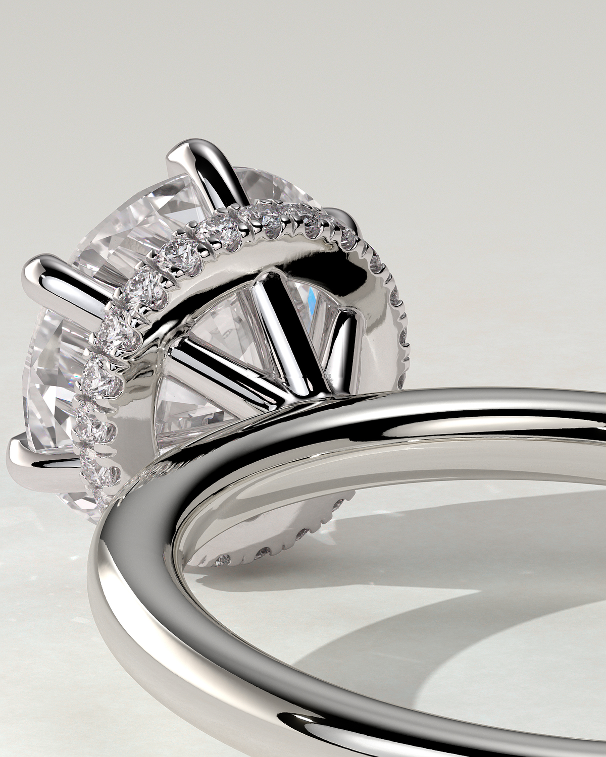 Aria Solitaire Round Ring