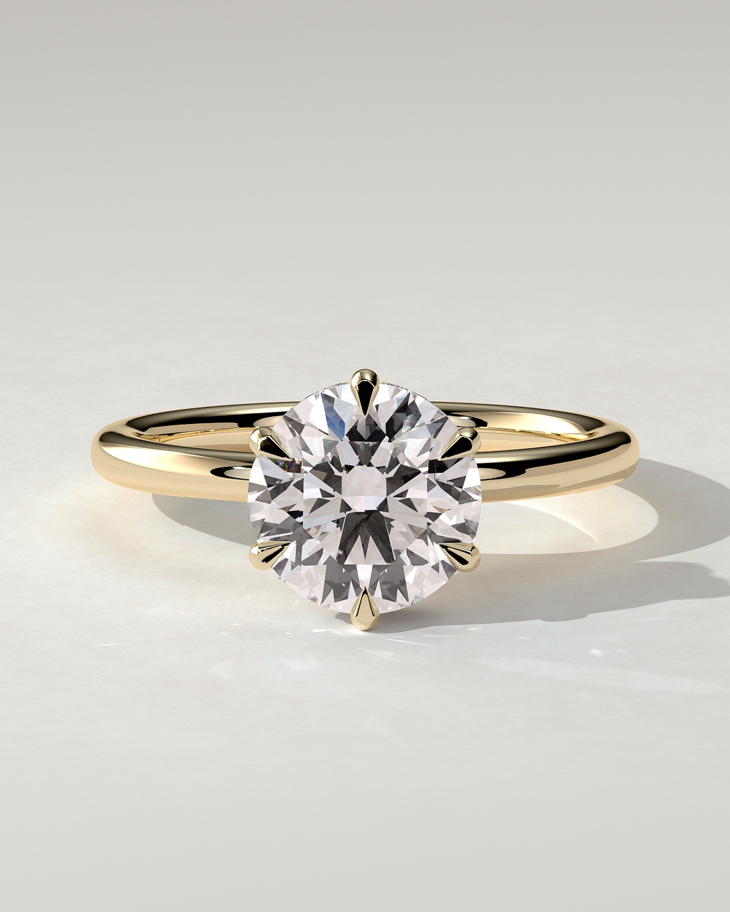Aria Solitaire Round Ring