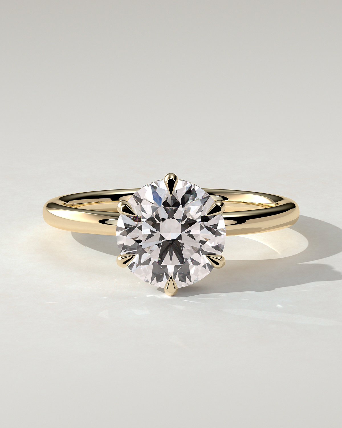Aria Solitaire Round Ring