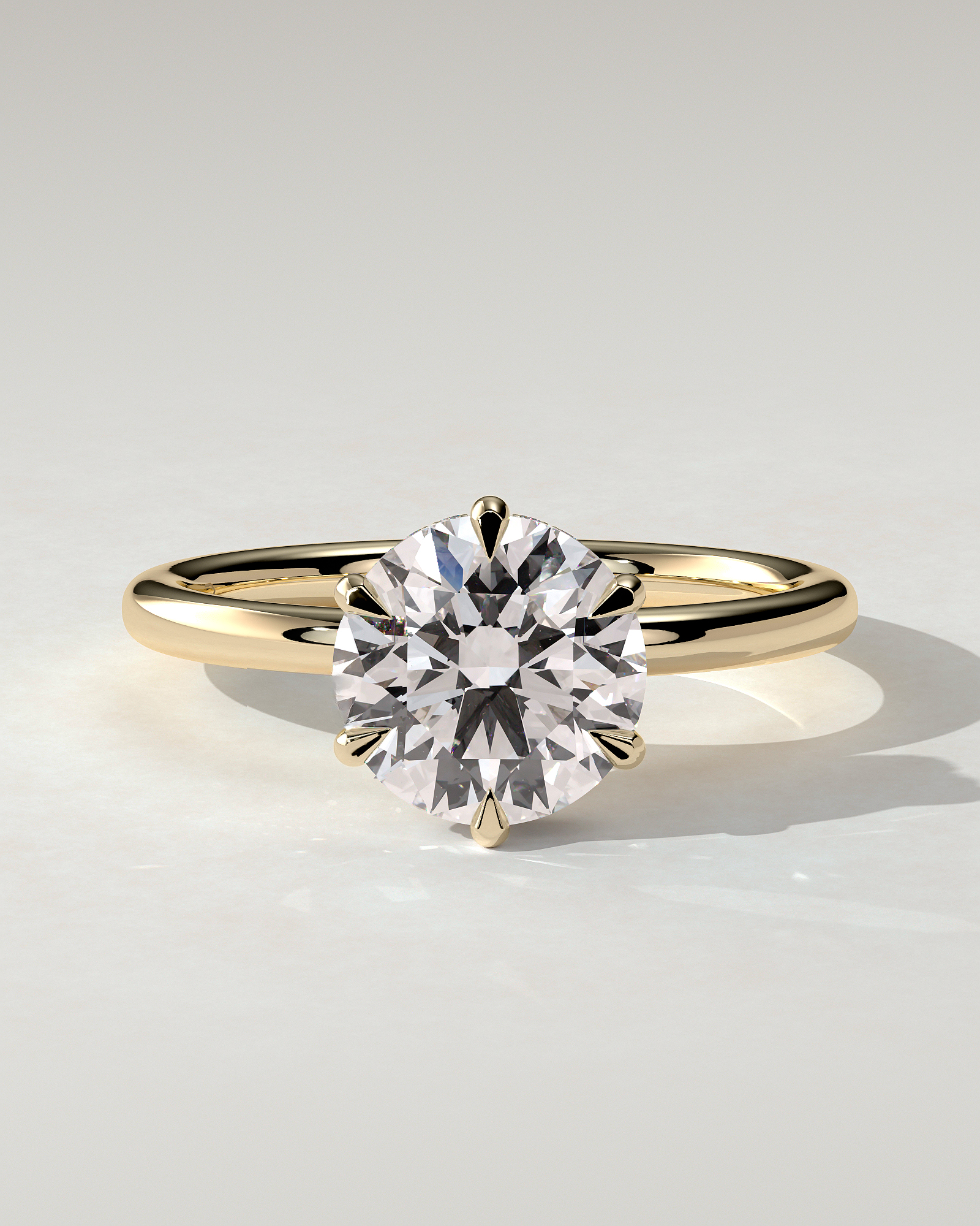 Aria Solitaire Round Ring