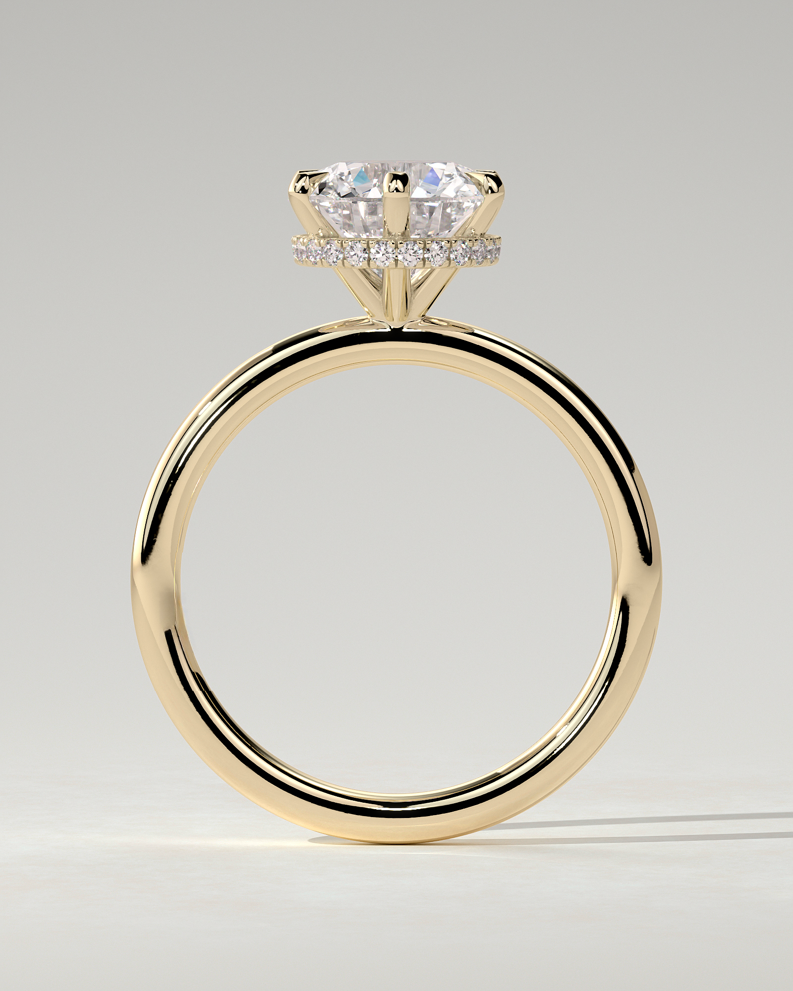 Aria Solitaire Round Ring