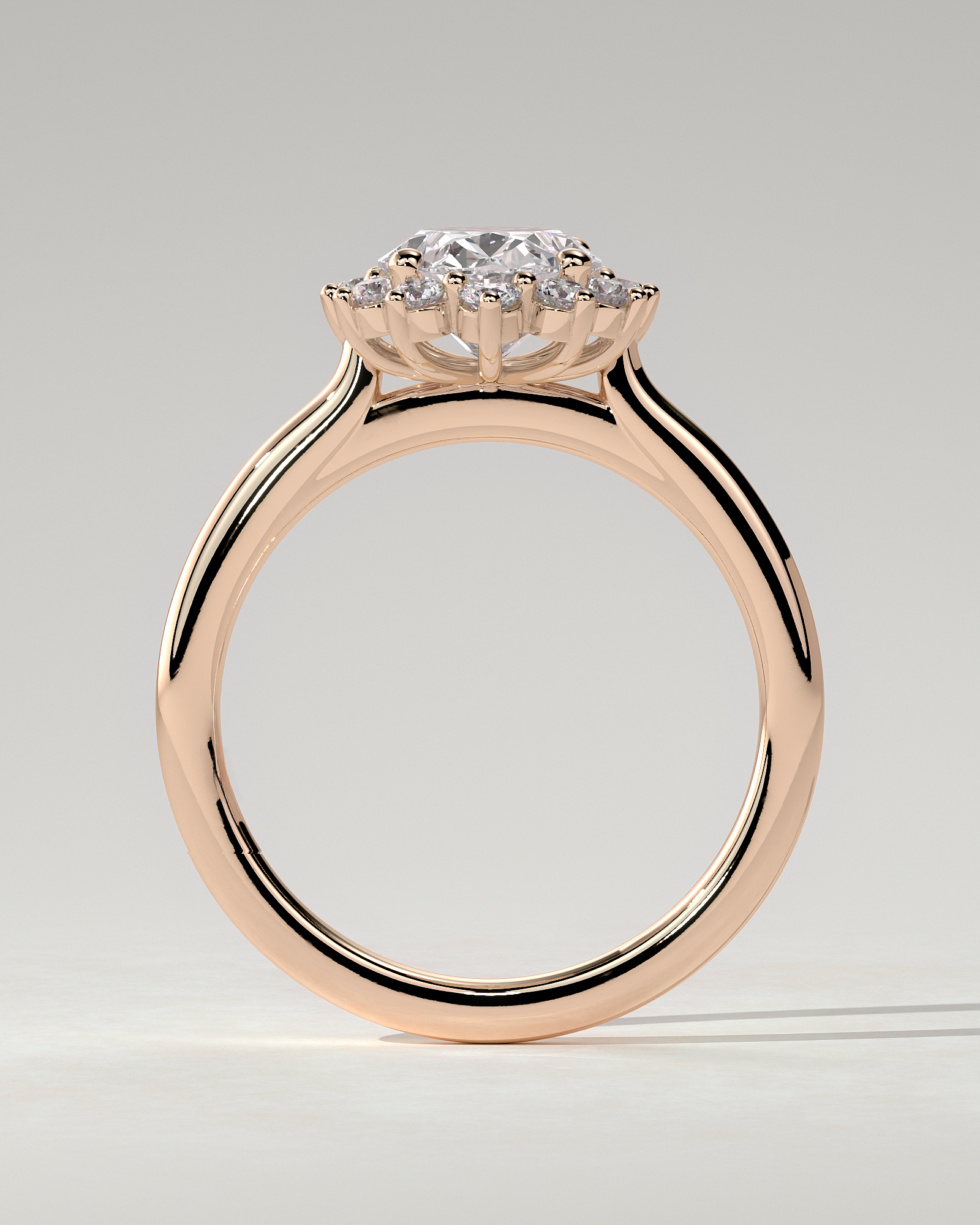 Arielle Halo Oval Ring