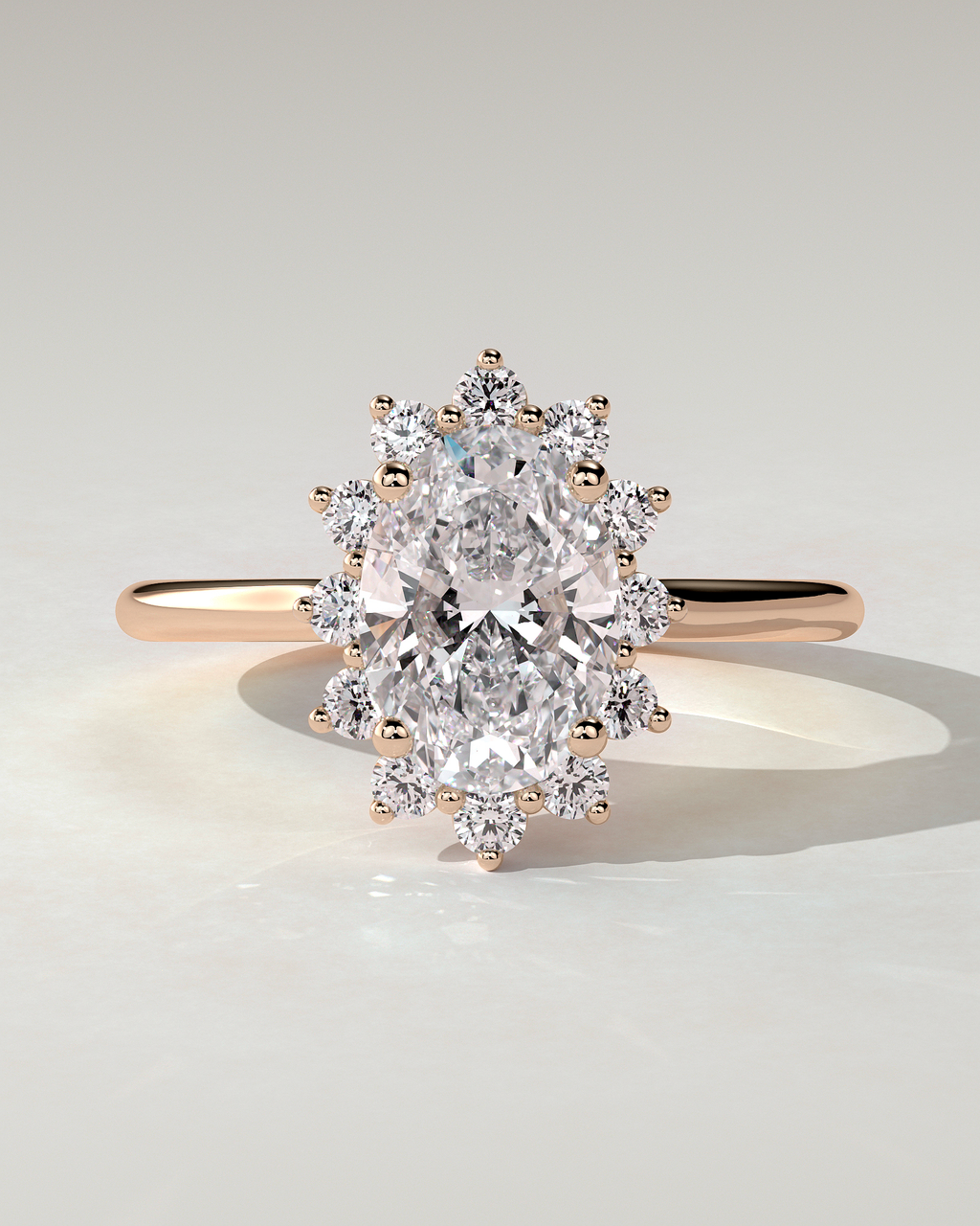 Arielle Halo Oval Ring