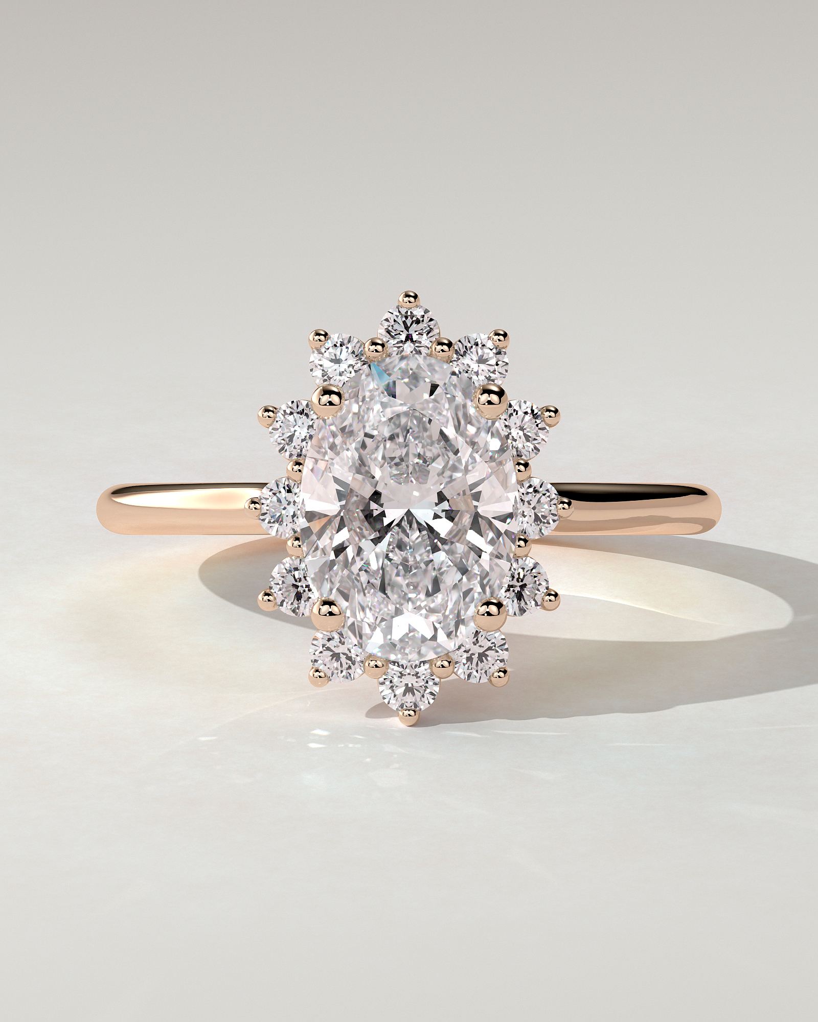 Arielle Halo Oval Ring
