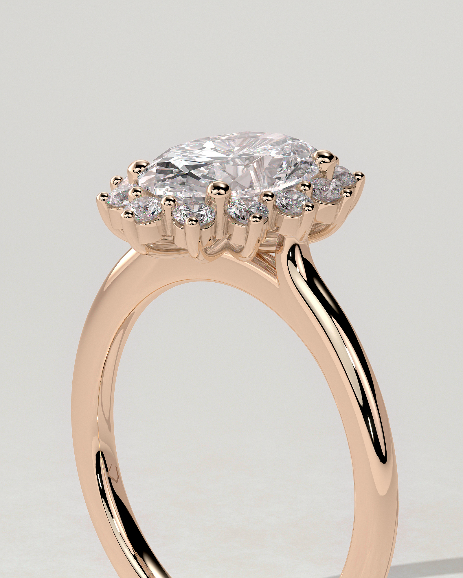 Arielle Halo Oval Ring