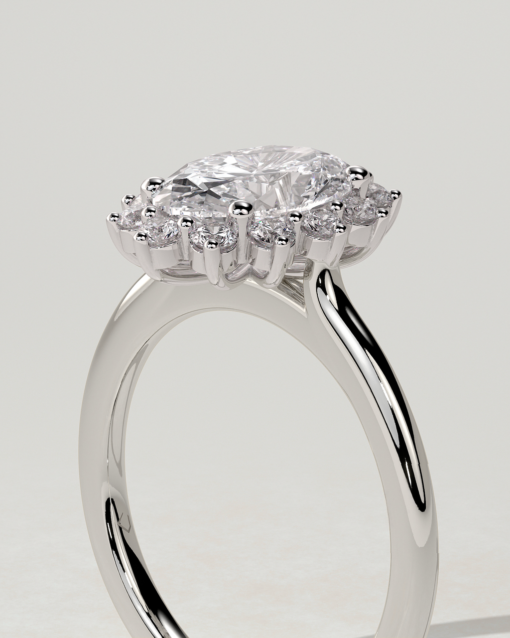 Arielle Halo Oval Ring