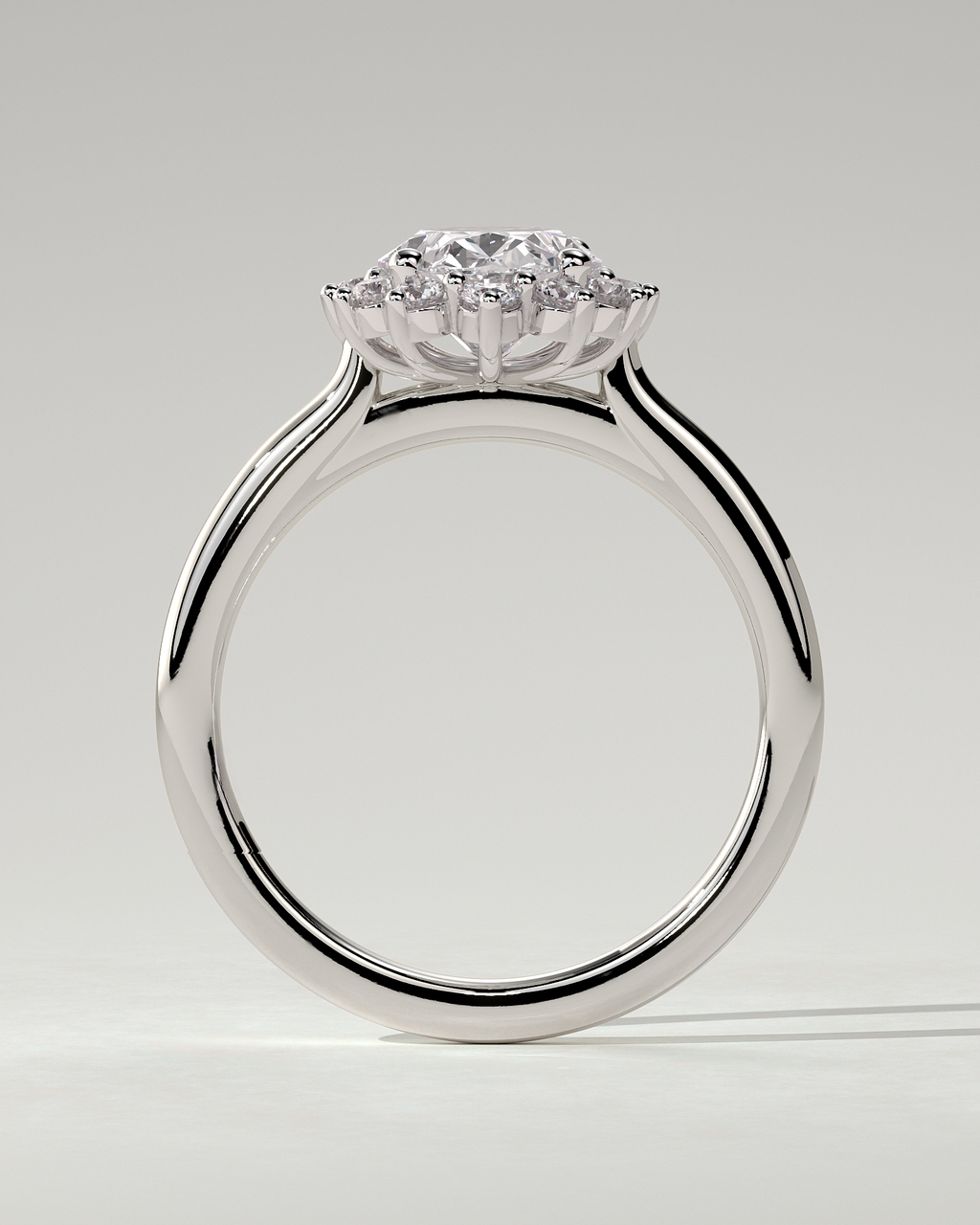 Arielle Halo Oval Ring