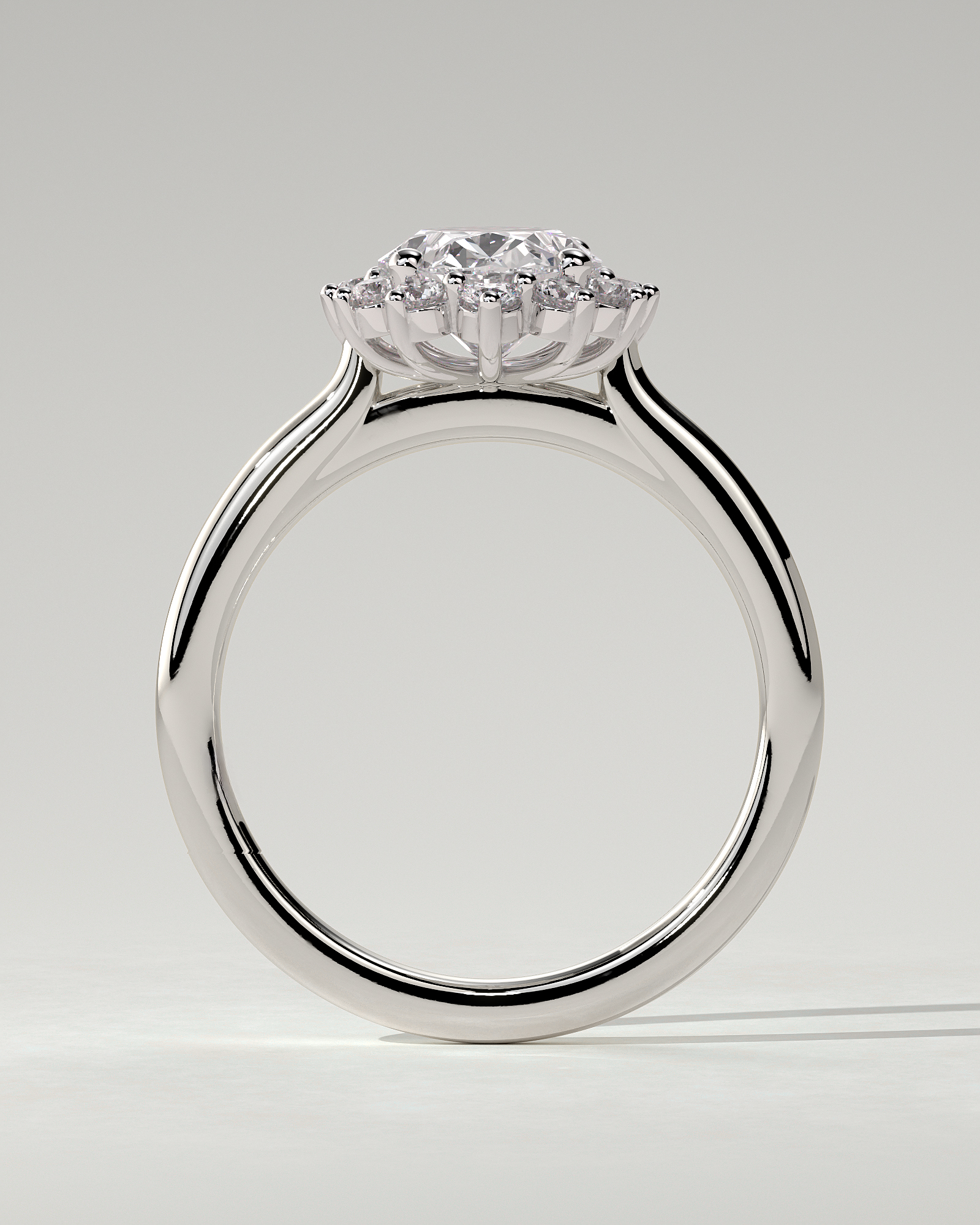 Arielle Halo Oval Ring