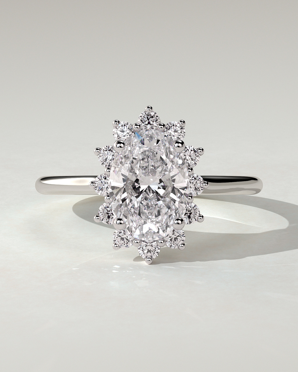 Arielle Halo Oval Ring