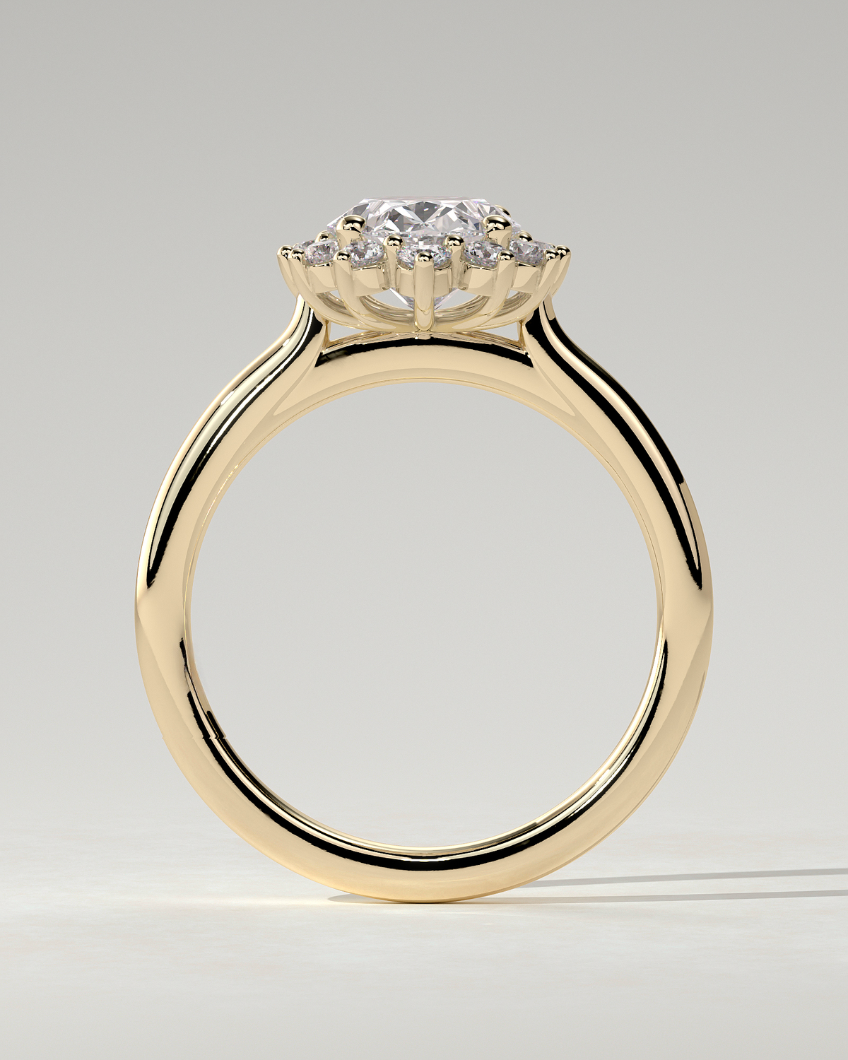 Arielle Halo Oval Ring
