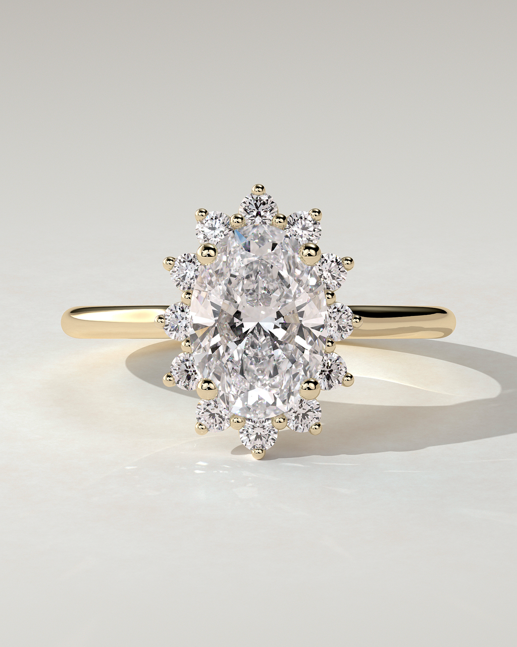 Arielle Halo Oval Ring