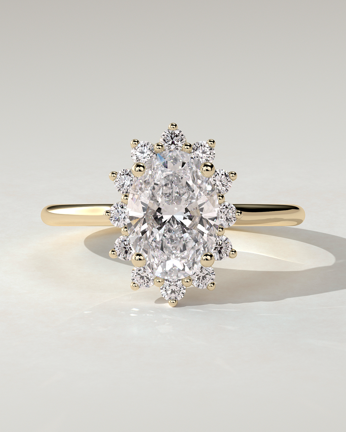 Arielle Halo Oval Ring