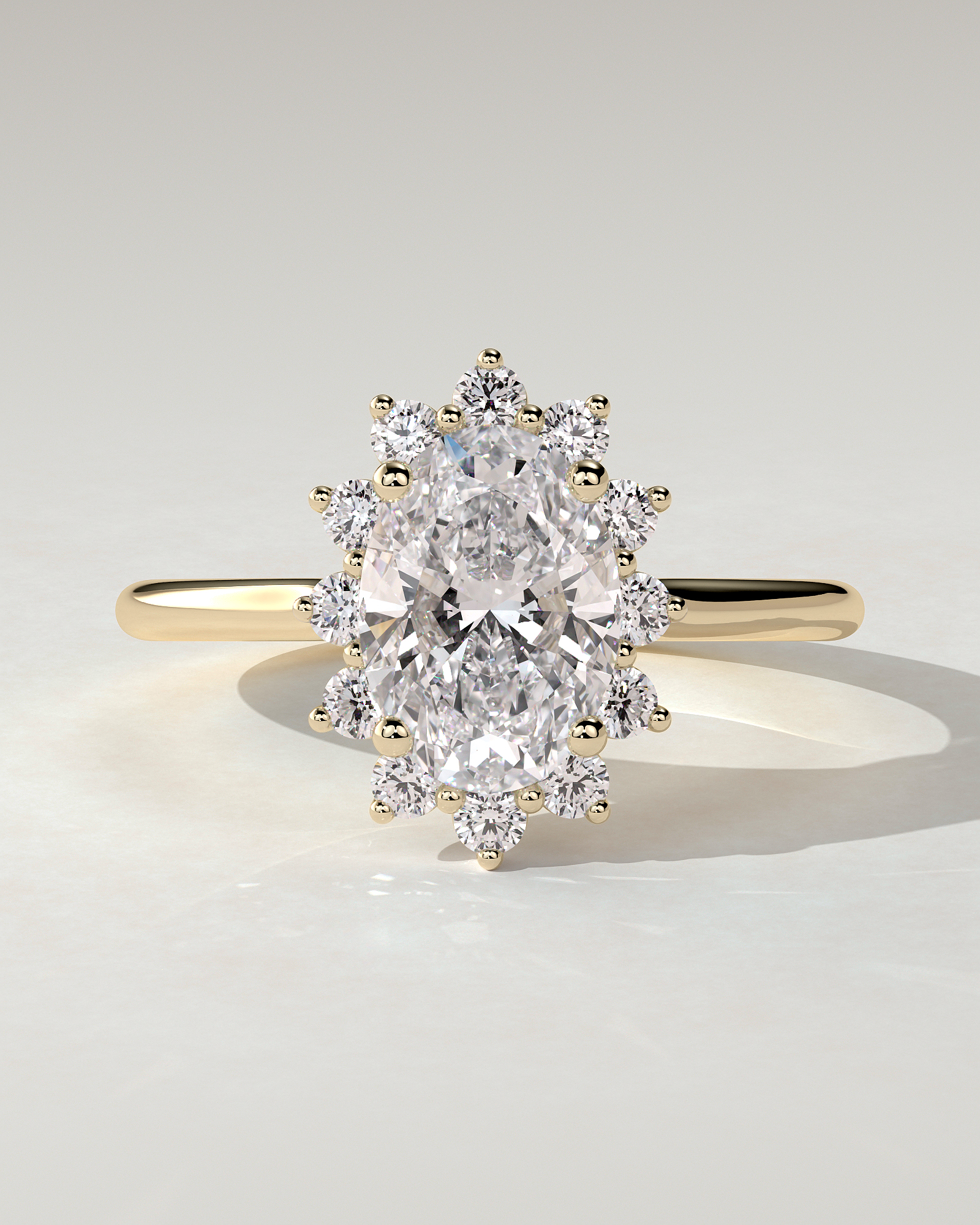 Arielle Halo Oval Ring
