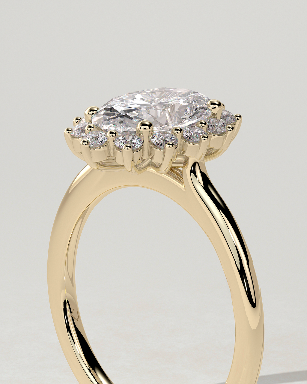 Arielle Halo Oval Ring