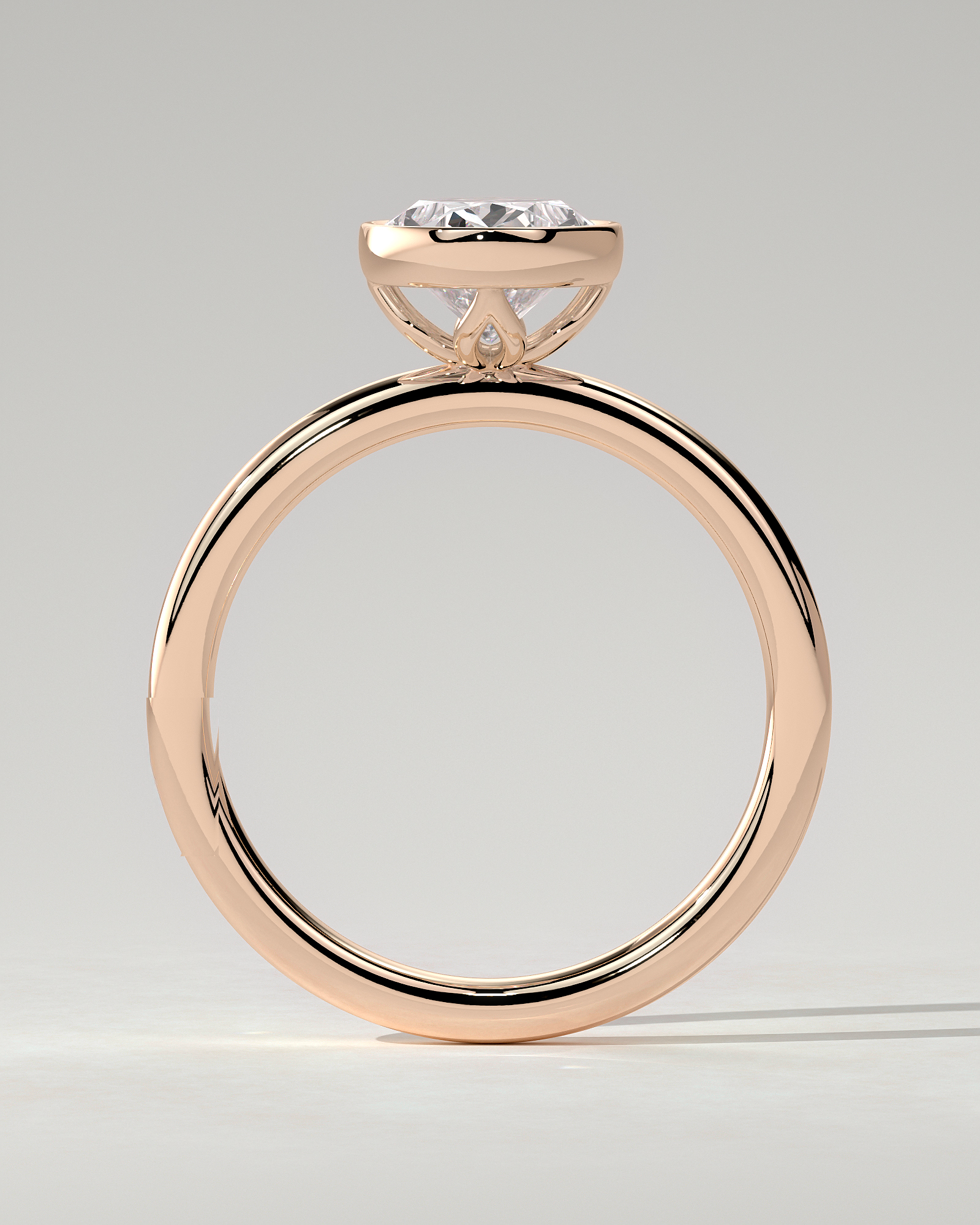 Armani Bezel Round Ring
