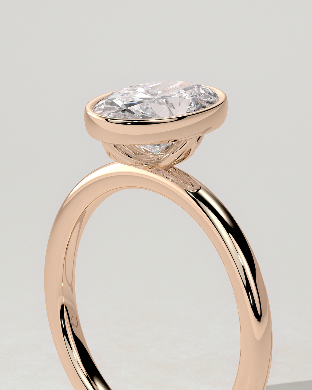 Armani Bezel Round Ring