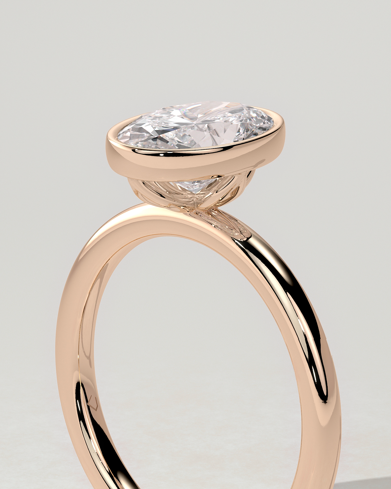 Armani Bezel Round Ring