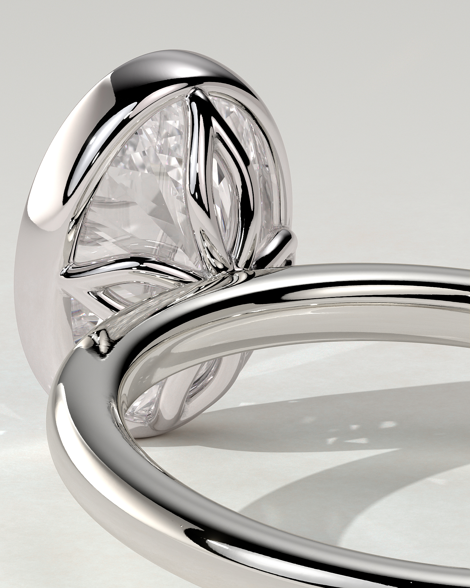 Armani Bezel Round Ring