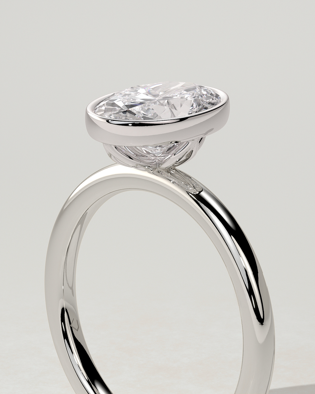 Armani Bezel Round Ring