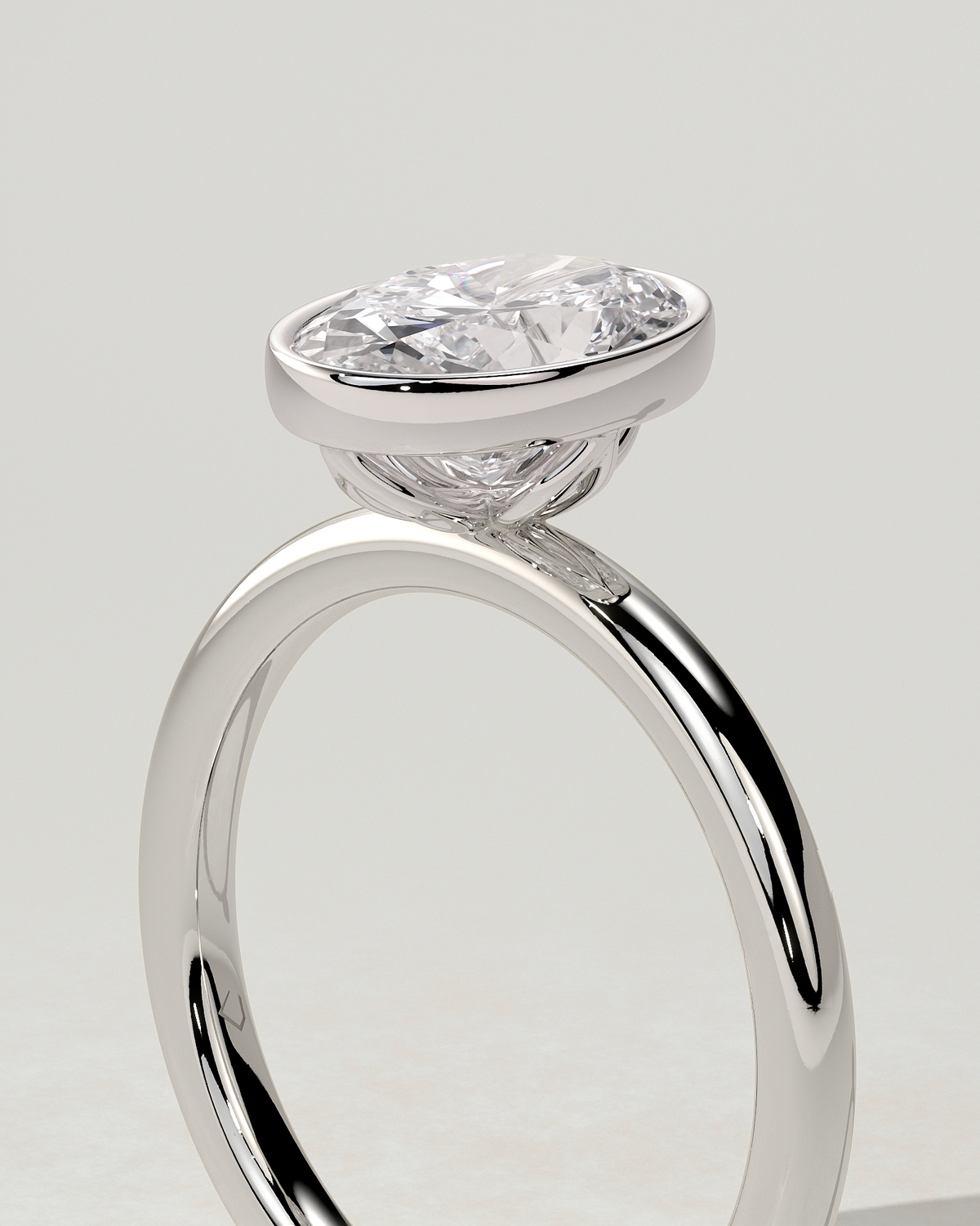 Armani Bezel Round Ring