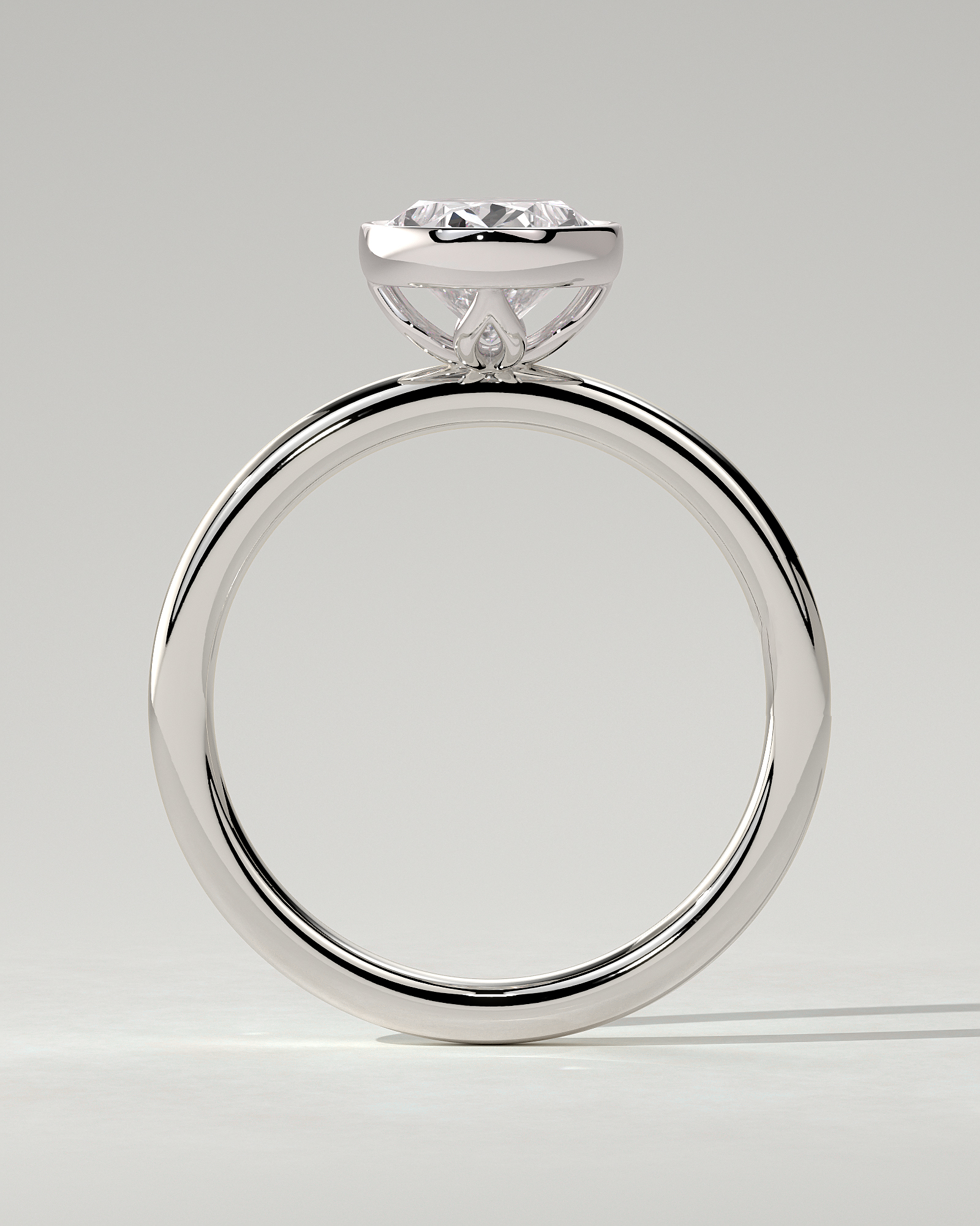 Armani Bezel Round Ring