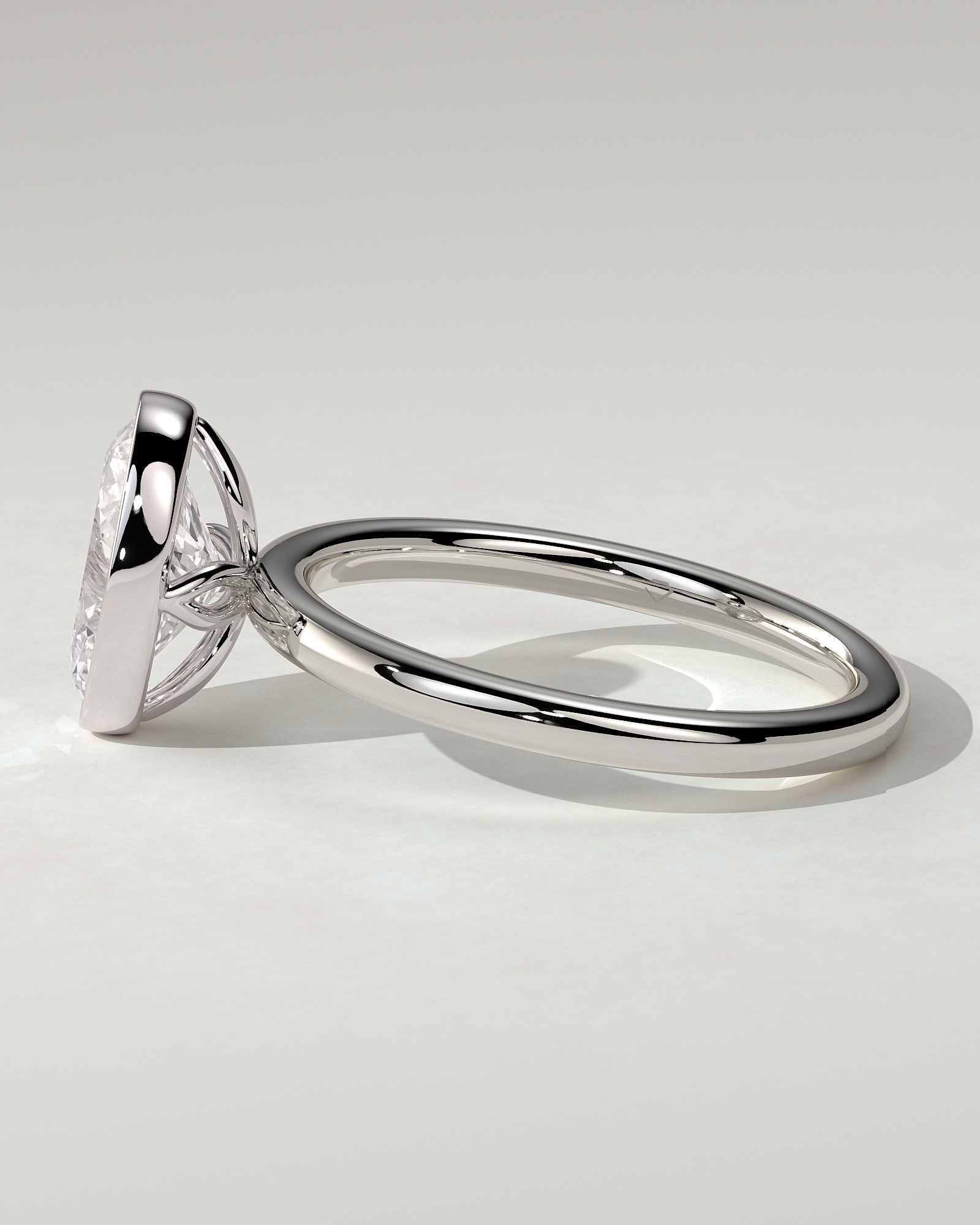 Armani Bezel Round Ring