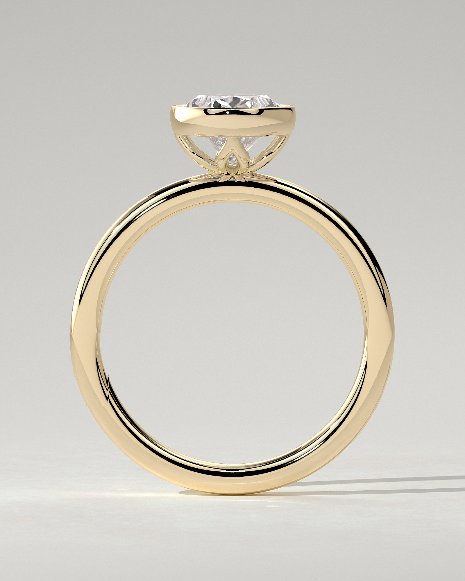Armani Bezel Round Ring