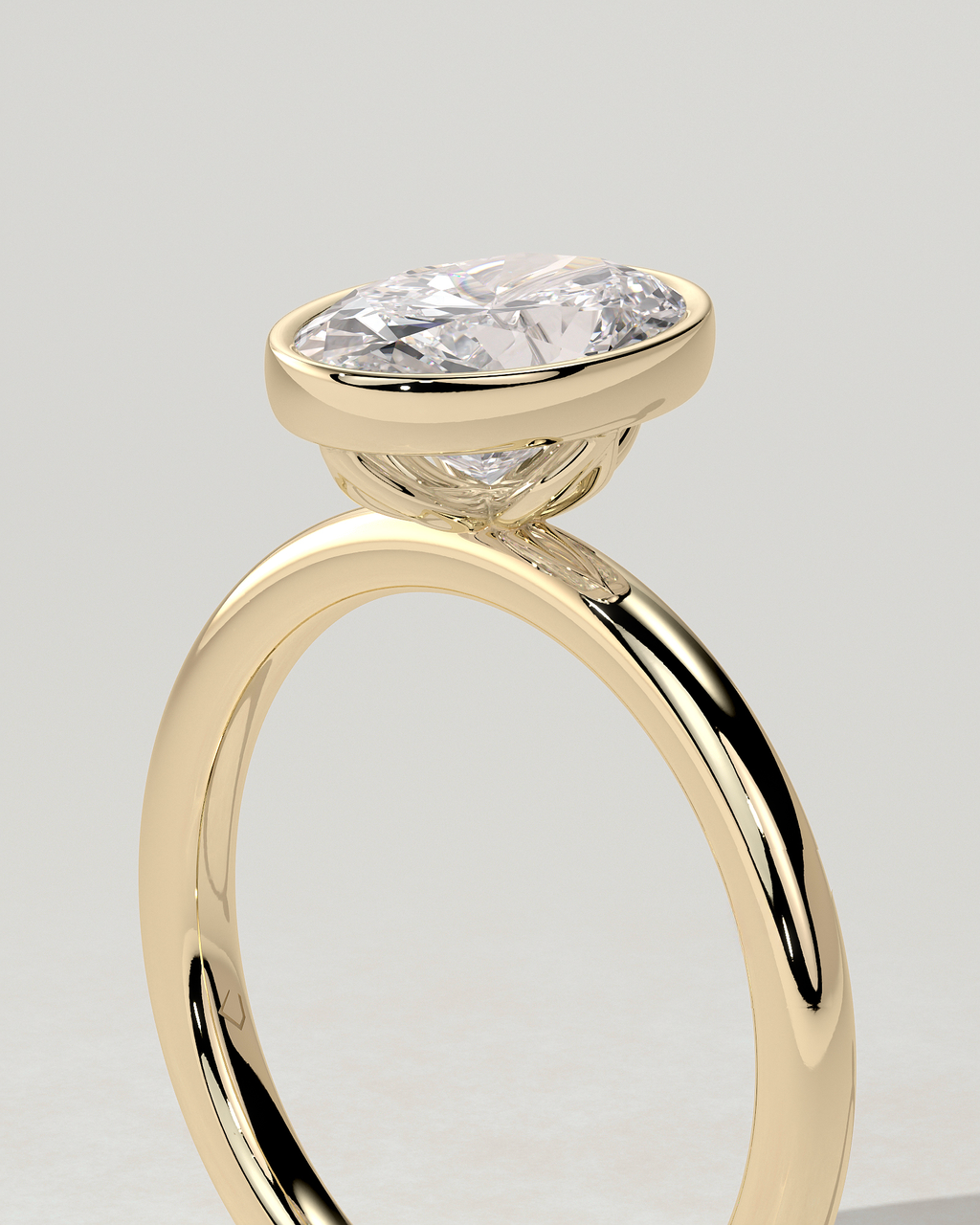 Armani Bezel Round Ring