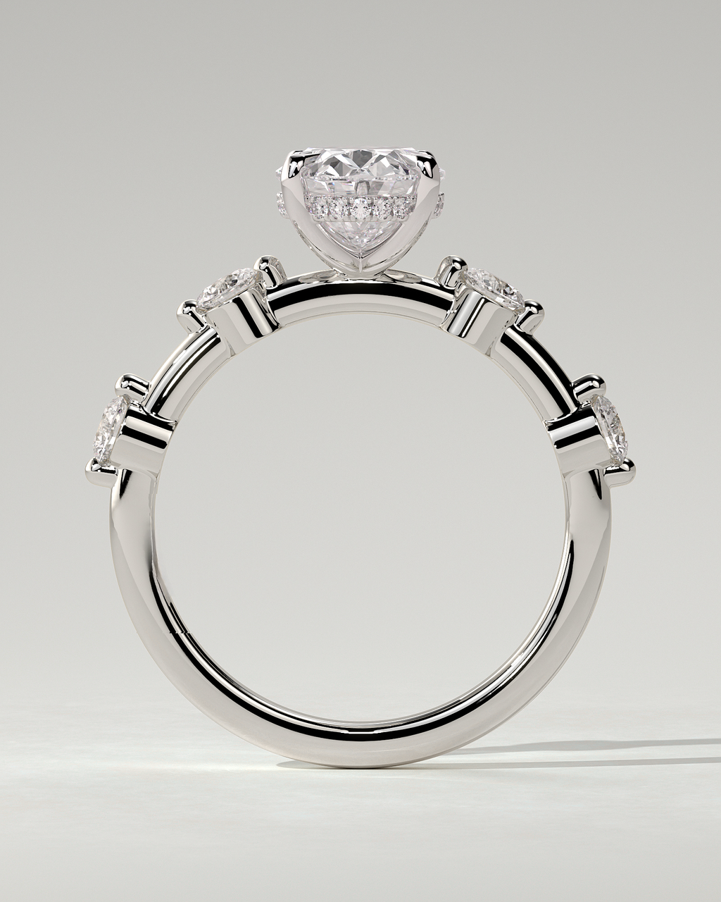 Arwen Solitaire Oval Ring