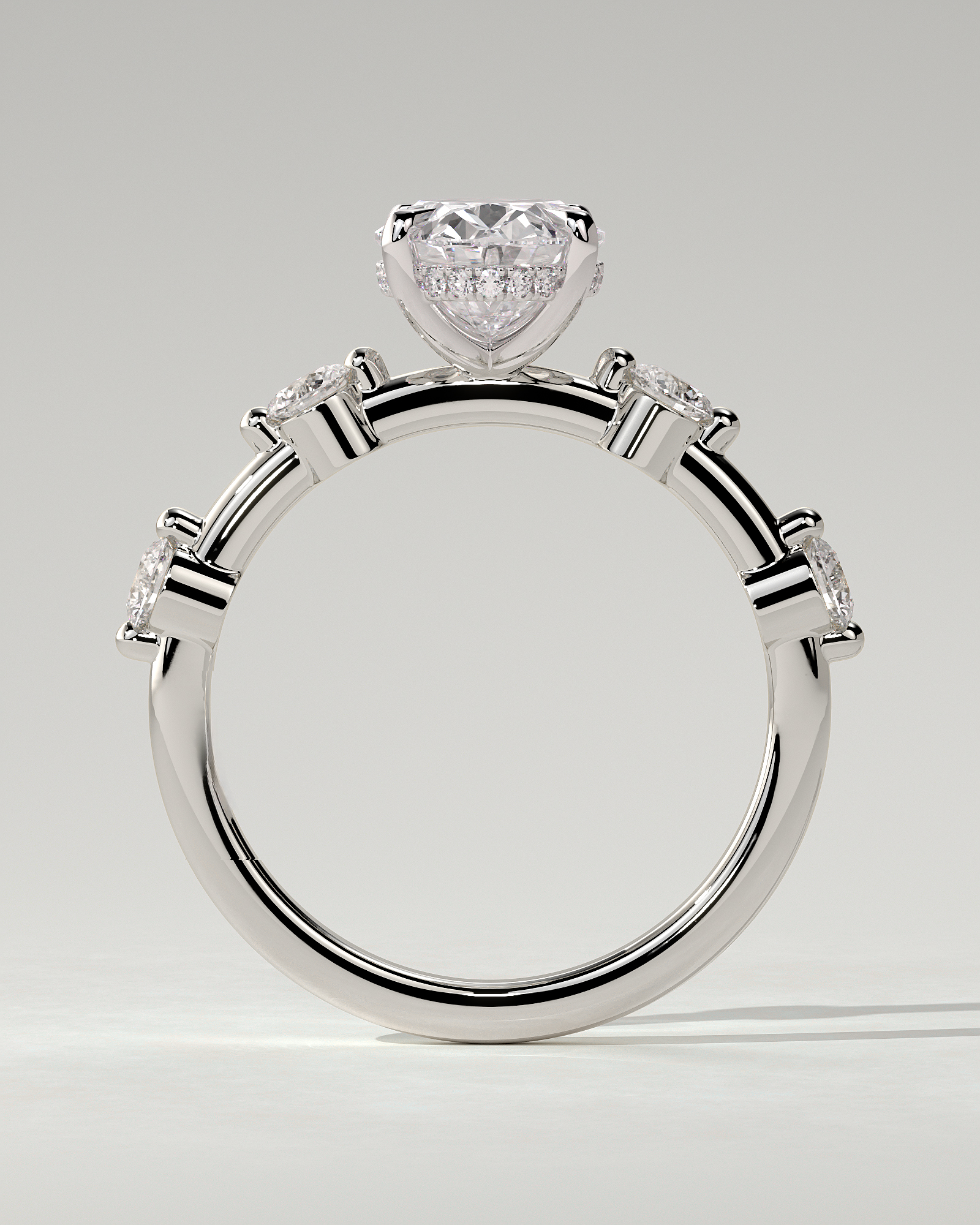 Arwen Solitaire Oval Ring