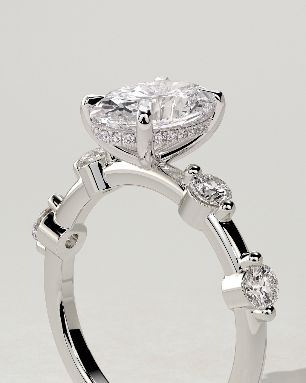 Arwen Solitaire Oval Ring