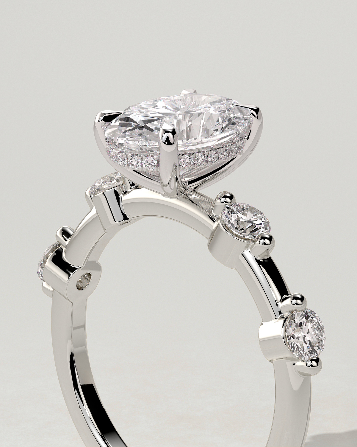 Arwen Solitaire Oval Ring