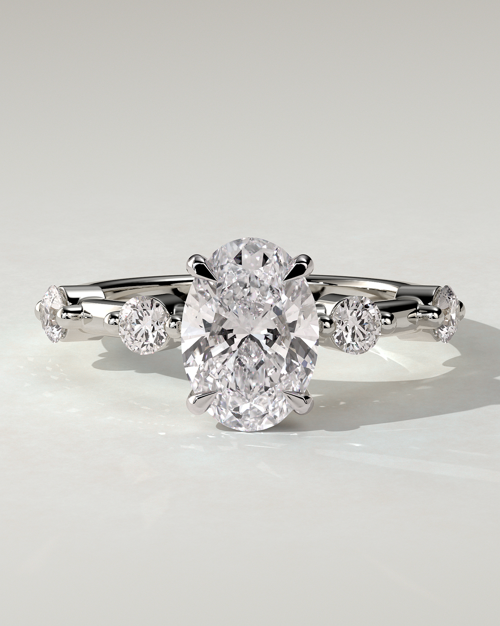 Arwen Solitaire Oval Ring