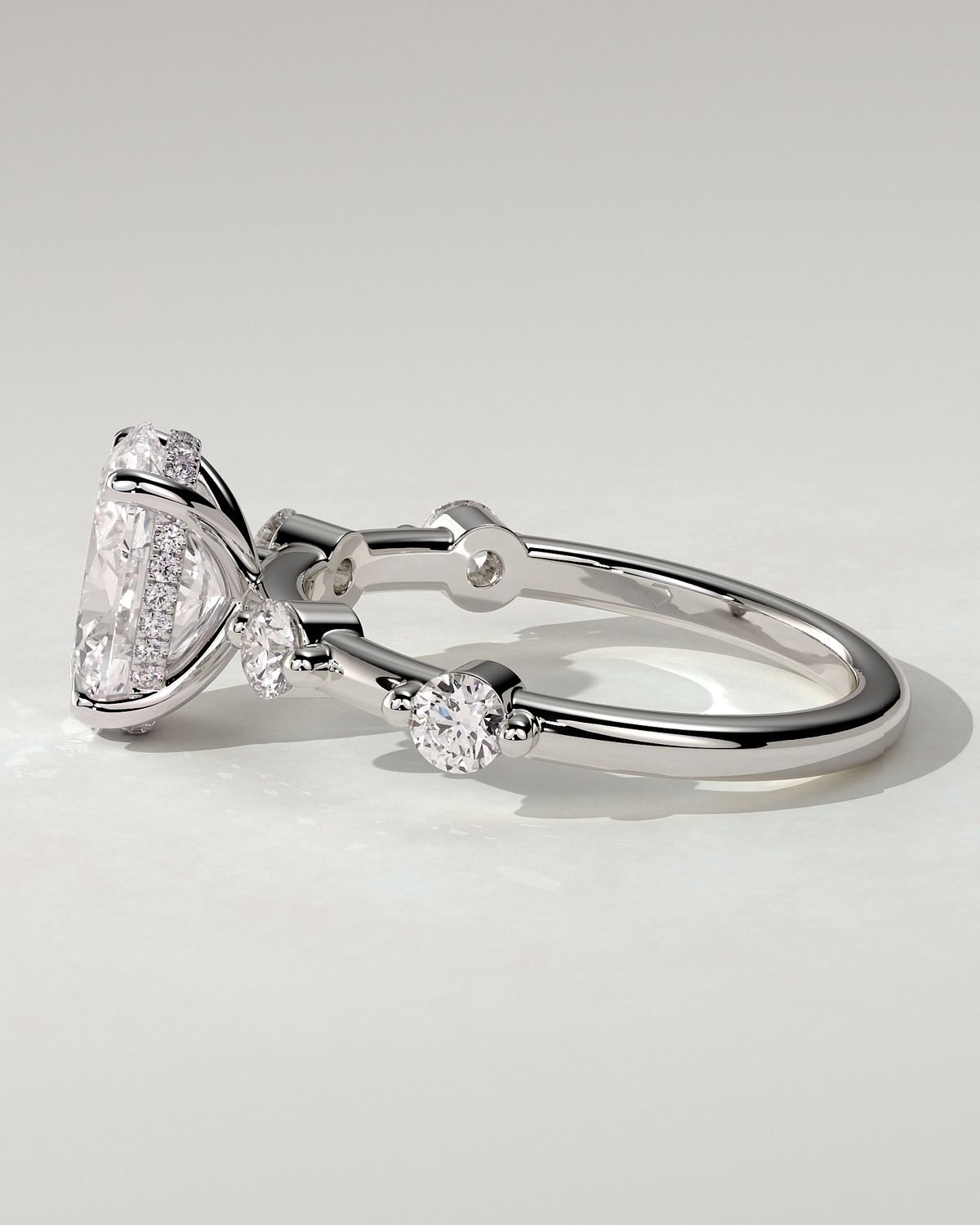 Arwen Solitaire Oval Ring