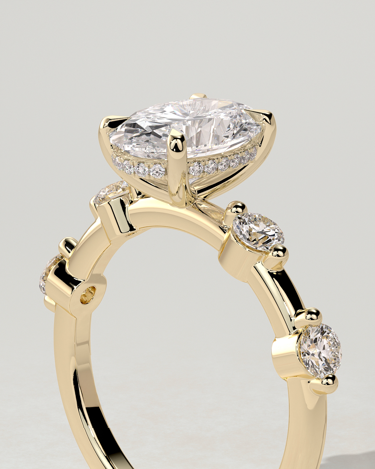 Arwen Solitaire Oval Ring
