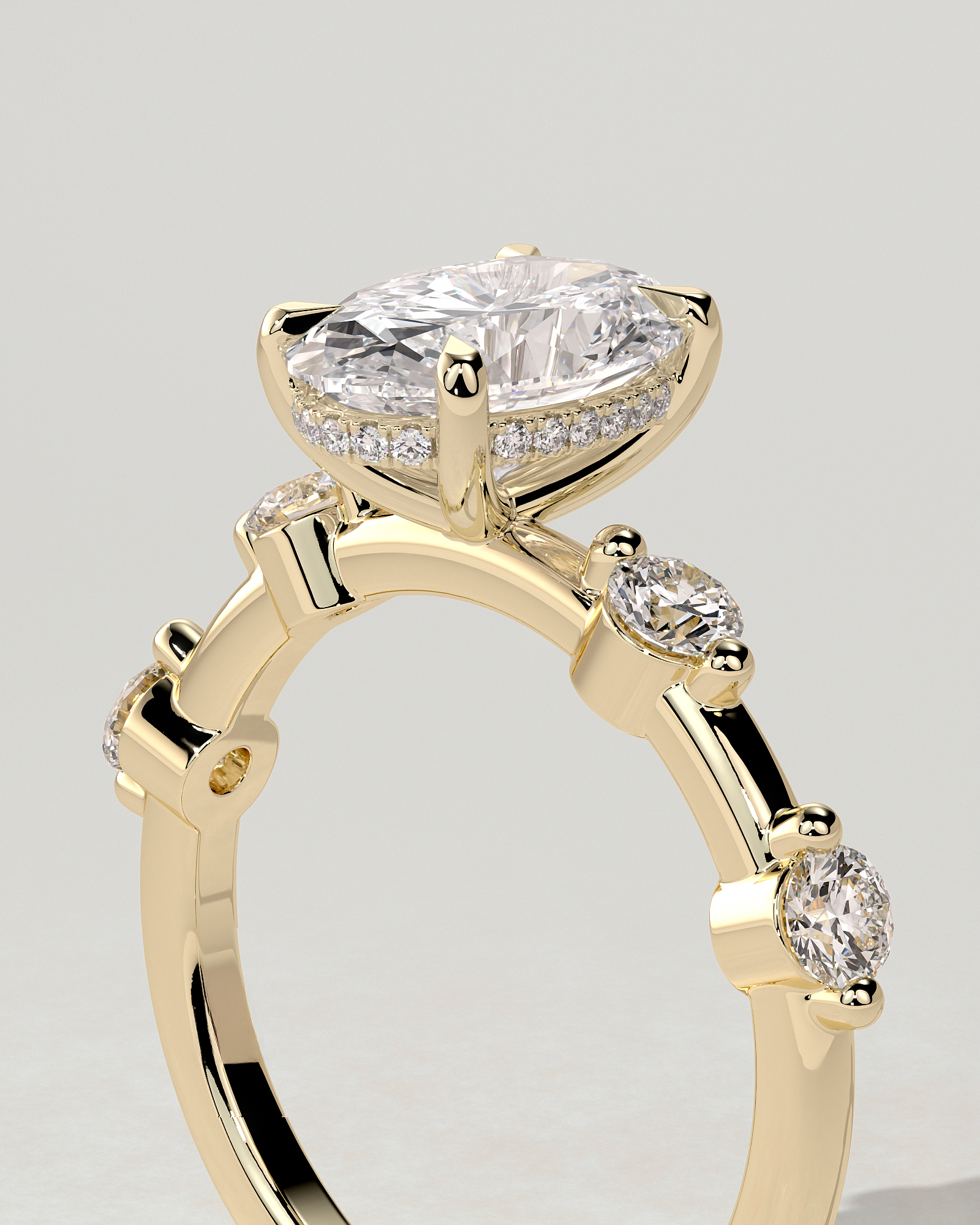 Arwen Solitaire Oval Ring