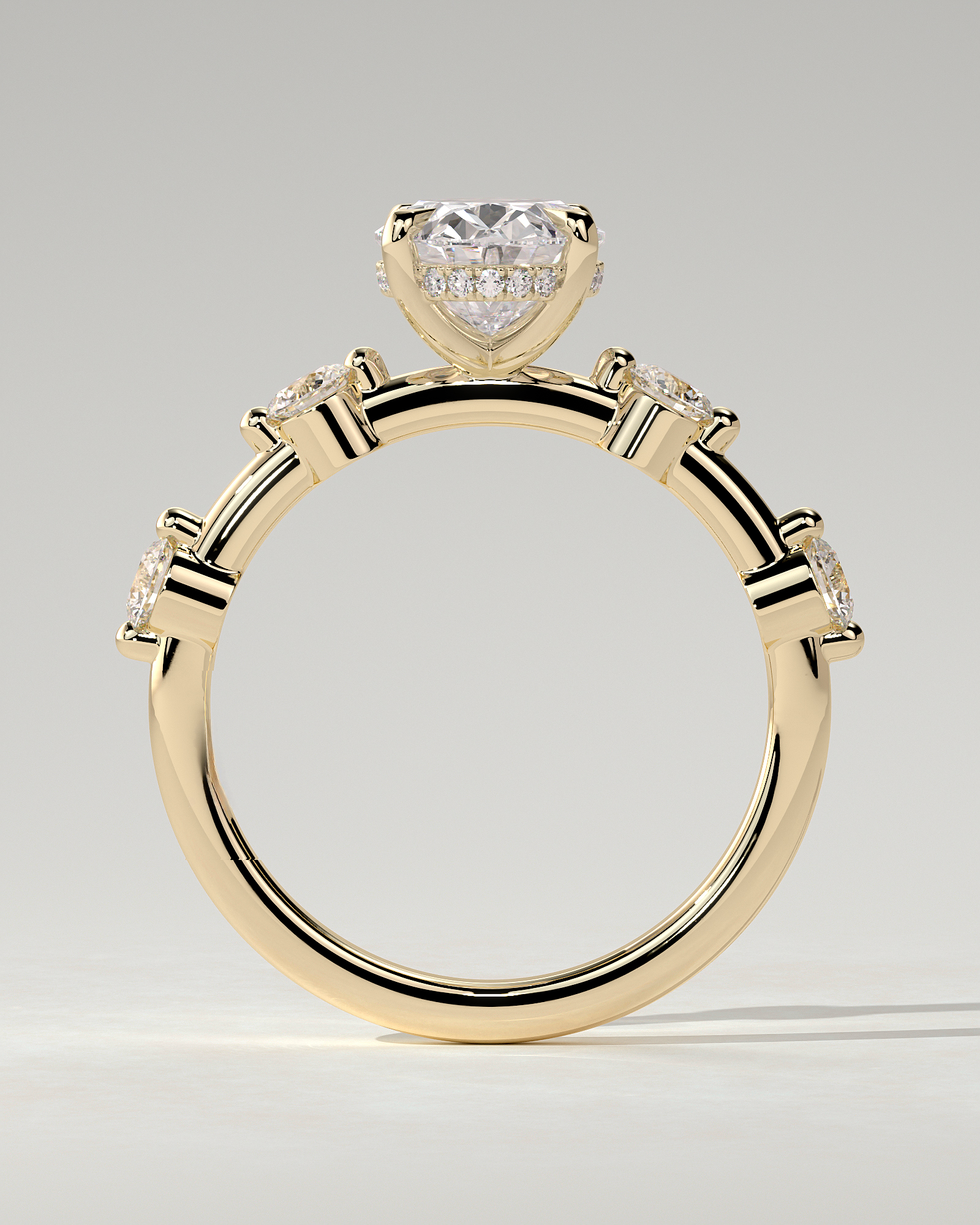 Arwen Solitaire Oval Ring