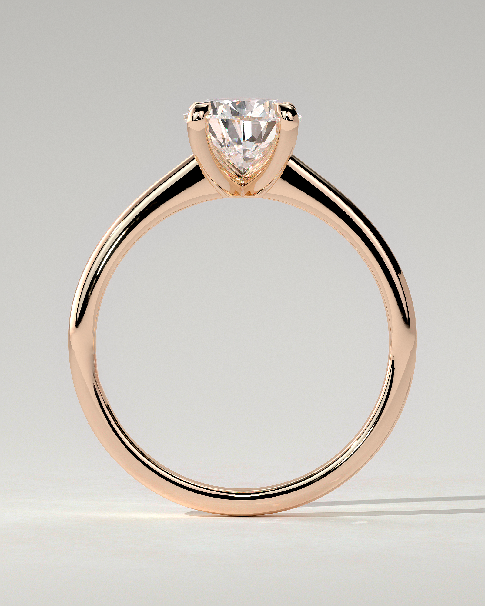 Aspen Solitaire Pear Ring