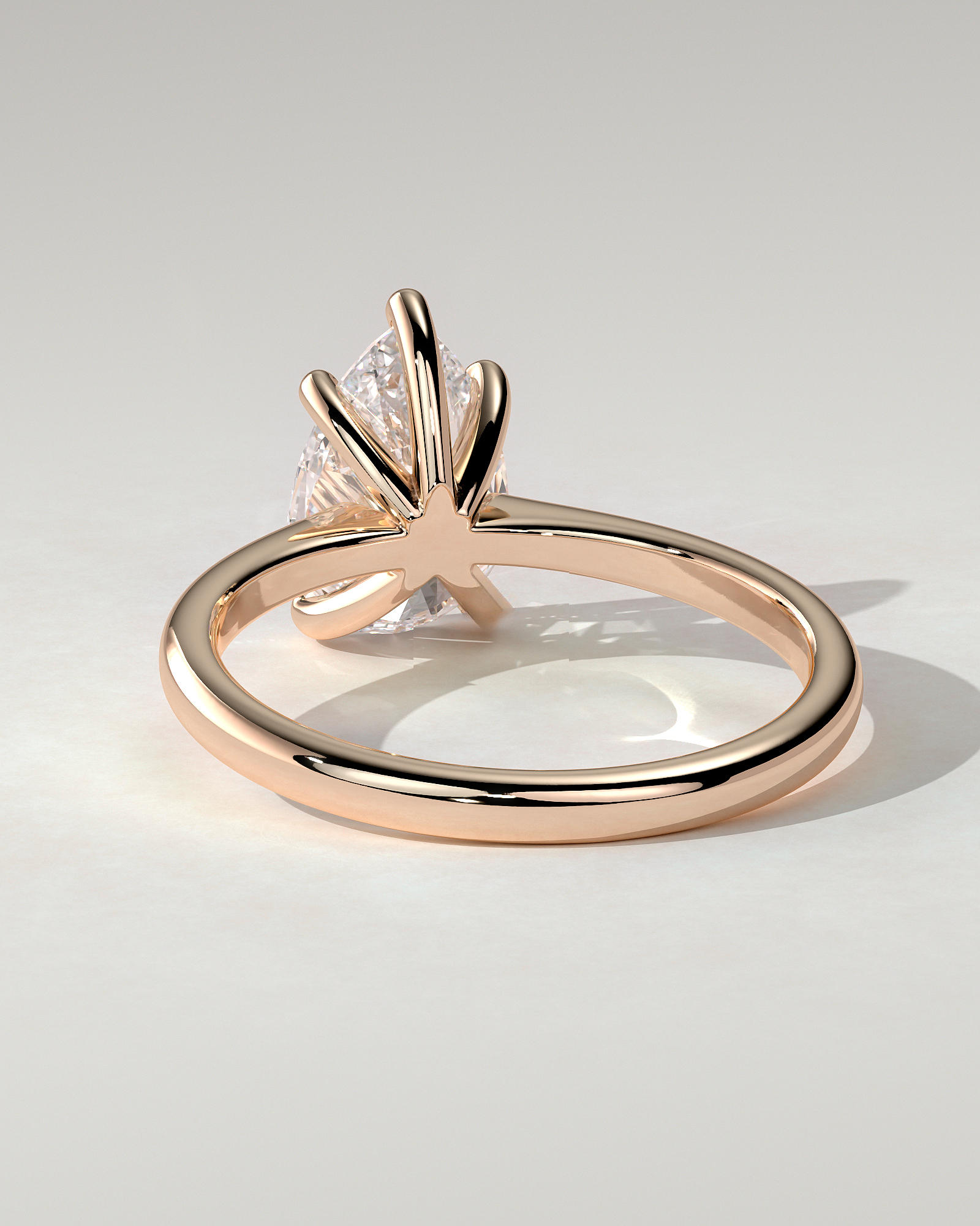 Aspen Solitaire Pear Ring