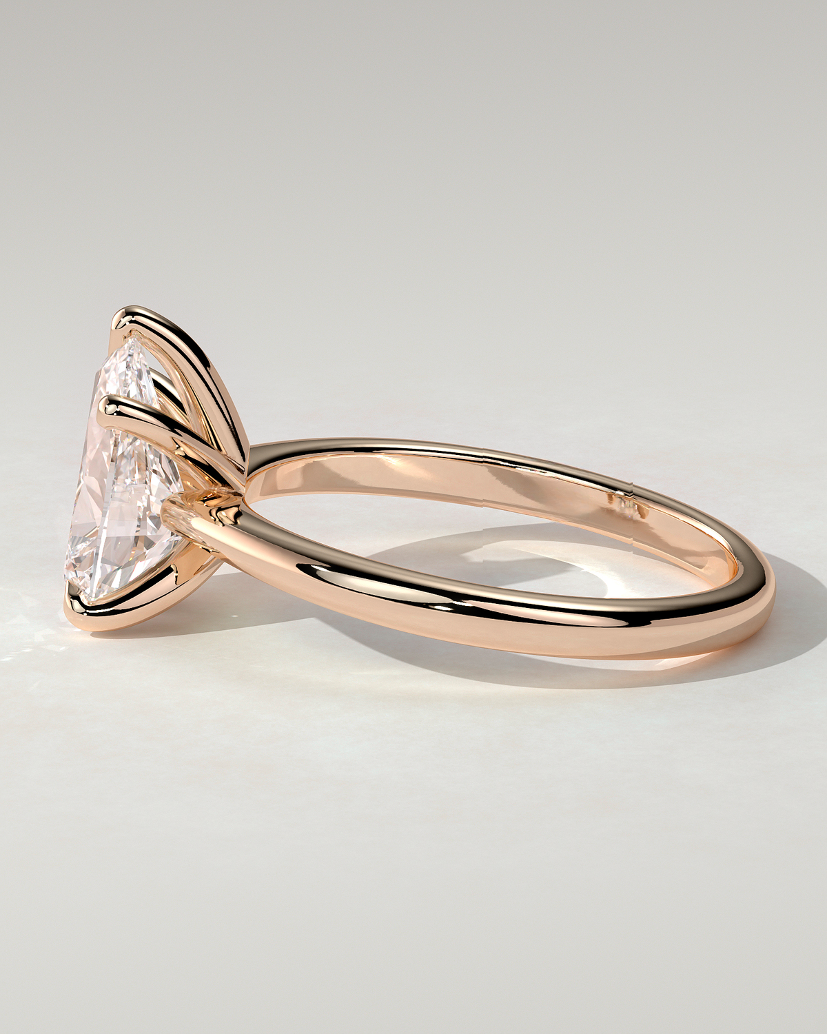Aspen Solitaire Pear Ring
